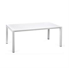 Hvidt sofabord til haven - Nardi aria 100x60 cm